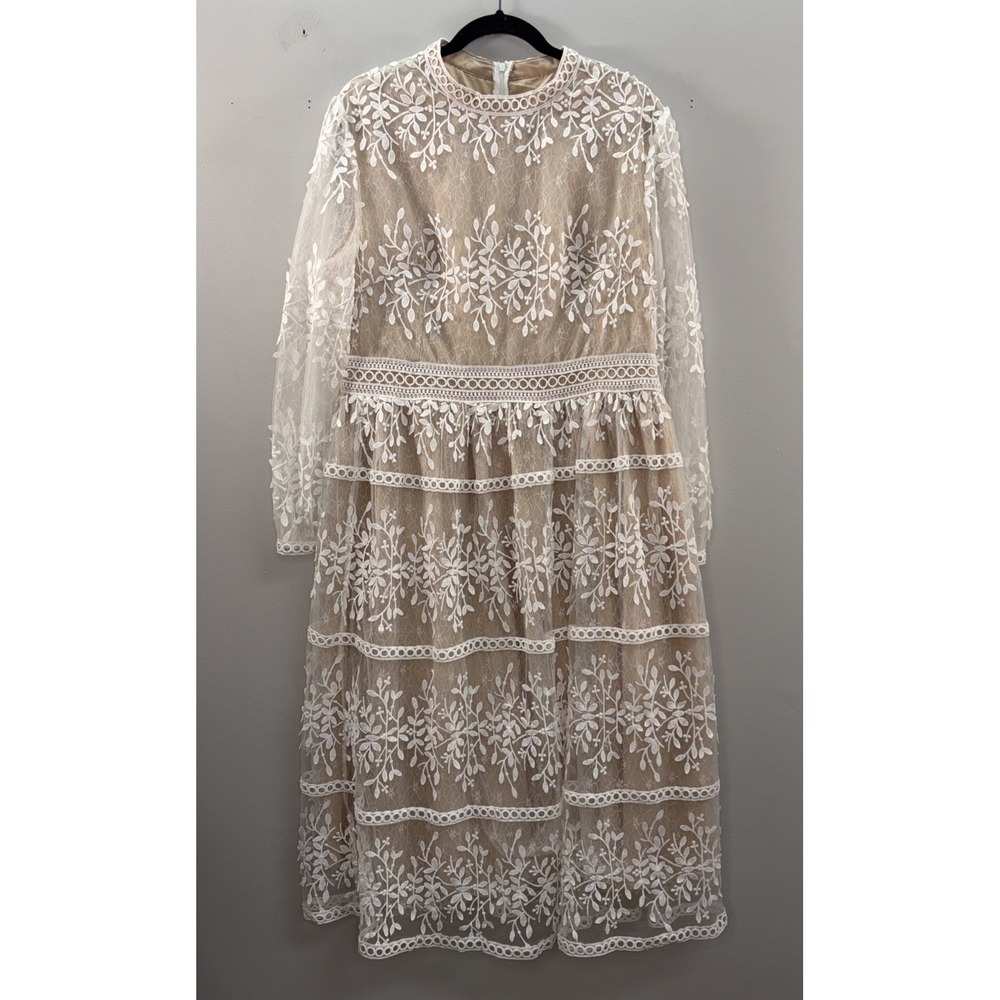 Ivy City Dress Co Sicily Dress Wowens 2XL In Champagne Wedding Whimsical Fairy - Picture 1 of 9